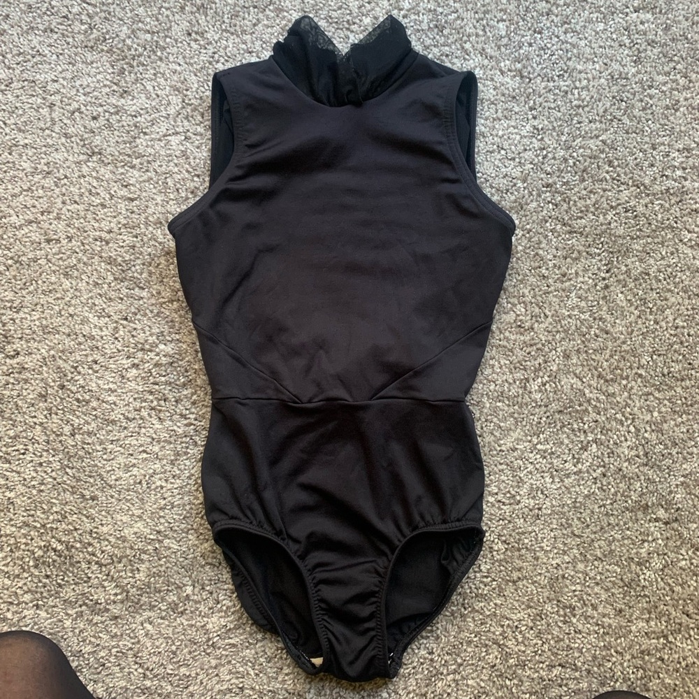Premier Collection adult small mock neck leotard